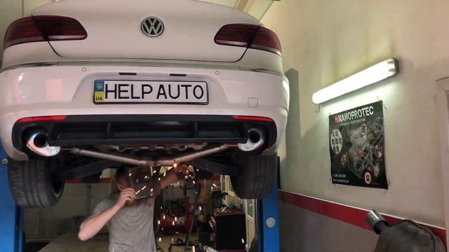 Прямоточный глушитель VW Passat CC 2.0 TDI смотреть онлайн