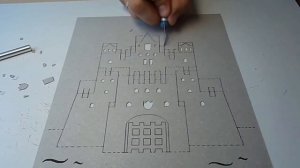 Объемная открытка Киригами своими руками! Средневековая крепость!