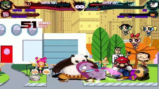 Mugen : Super Mario & Pinkamena Vs Po & Dora (Request) смотреть онлайн