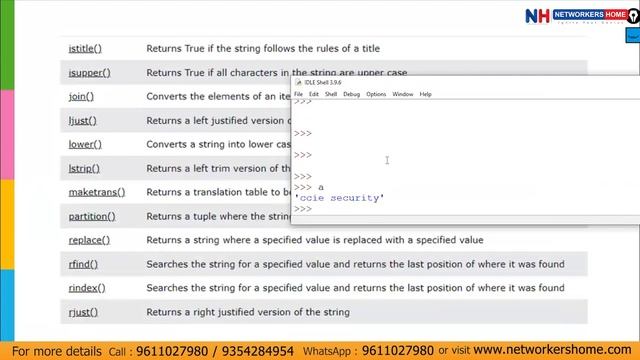 Python Training for Cisco Network Engineers Strings смотреть онлайн