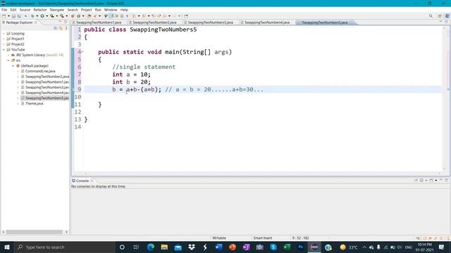 Swap two number in single statement in java |Hindi| LOGIC 5/5 смотреть онлайн