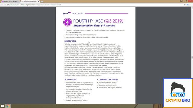 Разбор ICO AligatoCoin от CRYPTO BRO | Roadmap проекта смотреть онлайн