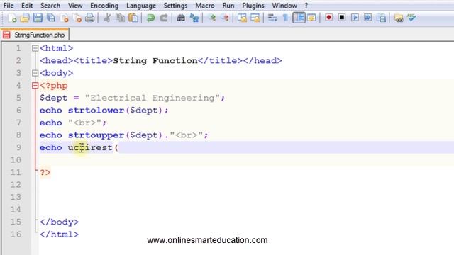 php Tutorials in Tamil Intro Part - 17 String Functions смотреть онлайн