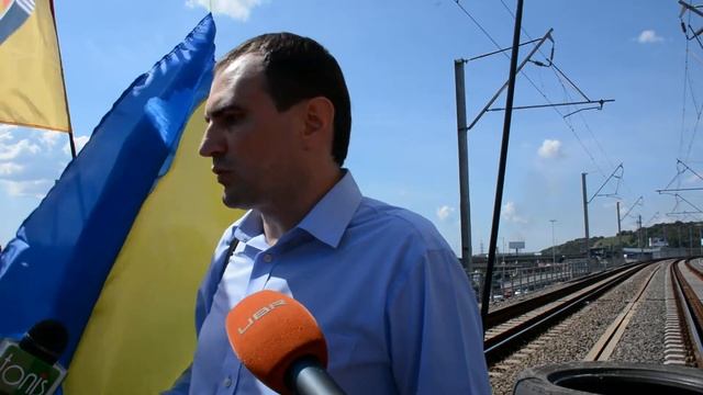 Перекрытие ж/д моста на Выдубичах смотреть онлайн
