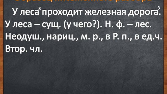 Морфологический разбор имени существительного смотреть онлайн