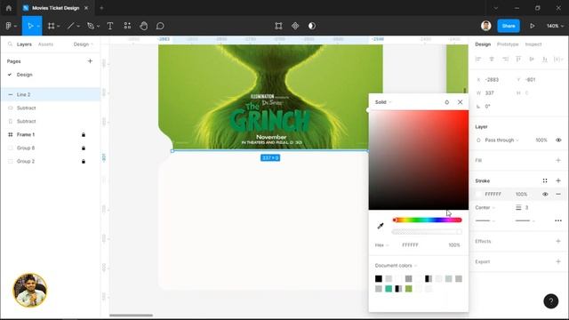 How to Design Movie Tickets using Figma смотреть онлайн