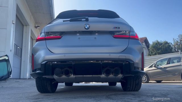 New BMW M3 Competition Touring 2024 - STARTUP and REVS смотреть онлайн