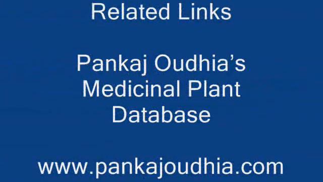 Octonary Ingredients Of Utricularia Stellaris Formulations: Pankaj Oudhia's Medicinal Plant Databas