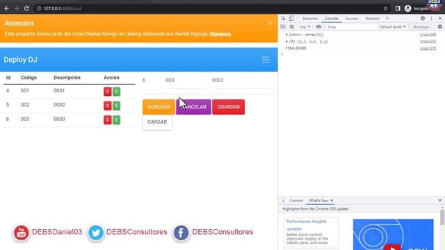 20 Editar Registros ? CRUD - Tabla HTML a PostgreSQL con Django (Python ?) y jQuery ? смотреть онлайн