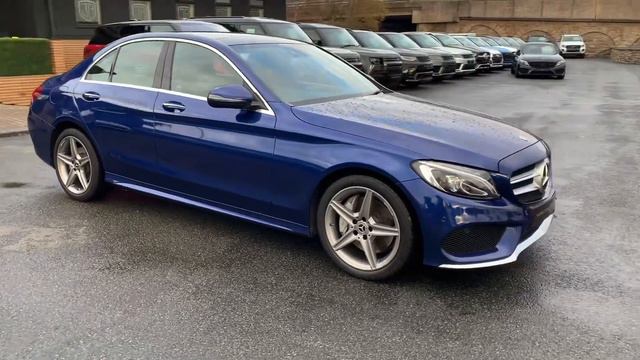 Mercedes 2.1 C250d AMG Line (Premium Plus) Saloon 4dr Diesel G-Tronic+ Brilliant Blue смотреть онлайн