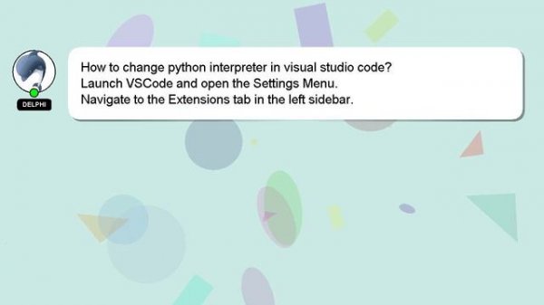 How to change python interpreter in visual studio code?