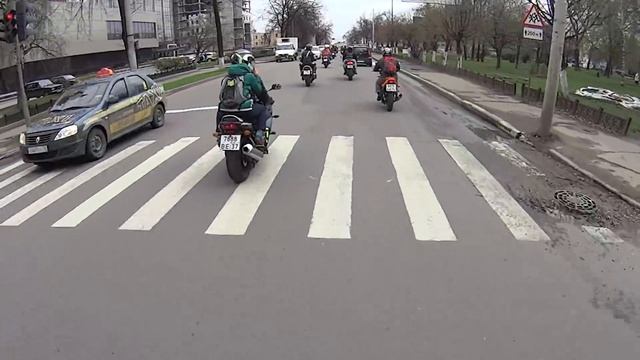 Открытие Мотосезона 2015 Ярославль едем к речному вокзалу