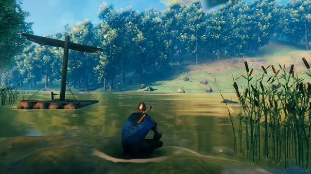 1Hour Relaxing Valheim Meadows OST Music with Bird & River Ambience смотреть онлайн