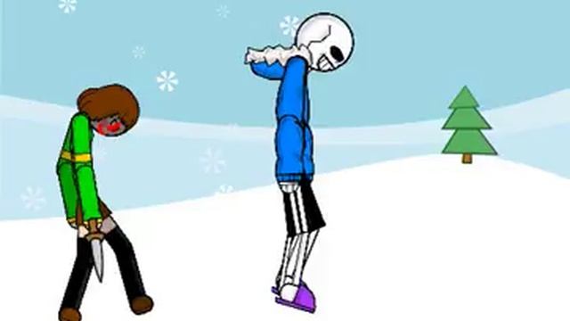 Санс vs чара undertale в рисуем мультфильмы 2 смотреть онлайн