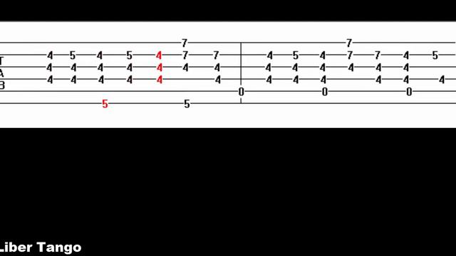 Liber Tango (Guitar Tab) смотреть онлайн