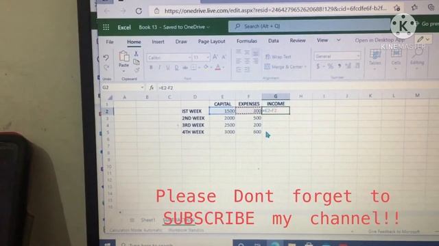V#6 -Formula of Subtraction in Excel смотреть онлайн