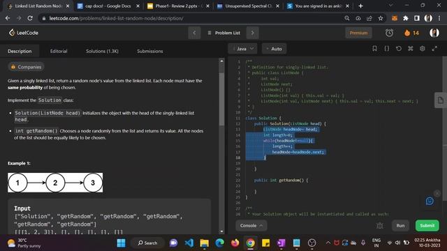 LeetCode 382 : Linked List Random Node || MEDIUM || JAVA || Detailed Solution || Approach 2 смотреть онлайн