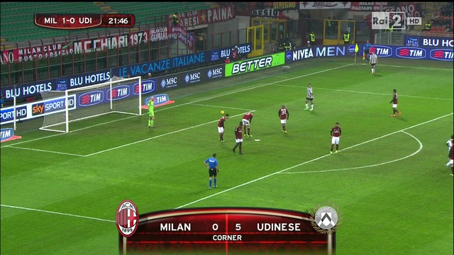 【Coppa Italia】AC Milan Vs Udinese -1st (22.01.2014)