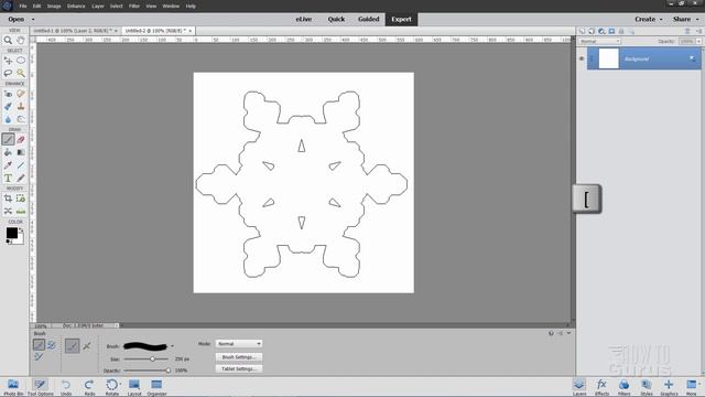 How You Can Make a Custom Snowflake Brush Background in Photoshop Elements - Custom Brushes смотреть онлайн