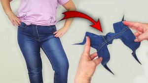 О такой технике мало кто догадается: как сшить юбку из джинсов в стиле бохо