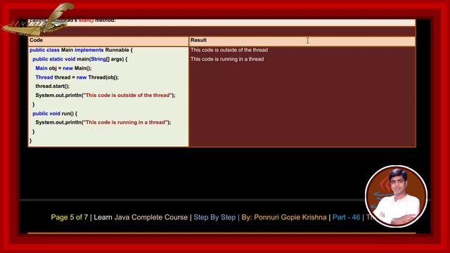 Learn Java Complete Course | Step By Step | Threads | By: Ponnuri Gopie Krishna | Part - 46 смотреть онлайн