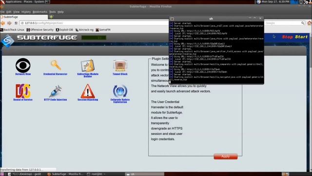 Http code Injection Attack Using Subterfuge смотреть онлайн