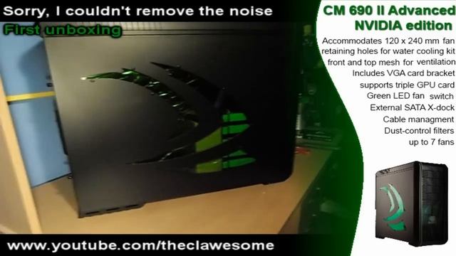 CoolerMaster 690 II Advanced NVIDIA edition Unboxing смотреть онлайн