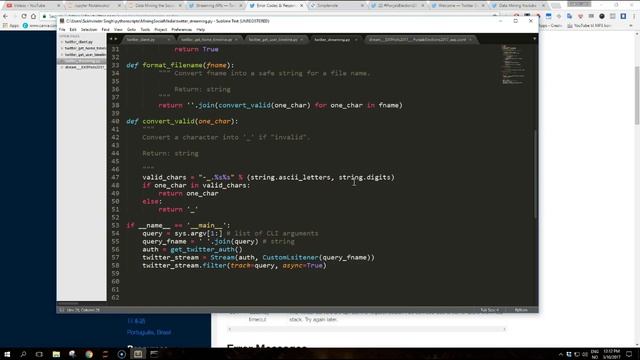 Mining Twitter with Python : 4 - Using the Twitter Streaming API смотреть онлайн