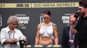 ELLIE SCOTNEY v CHERNEKA JOHNSON FULL WEIGH-IN & HEAD-TO-HEAD / *MATCHROOM BOXING* / DAZN