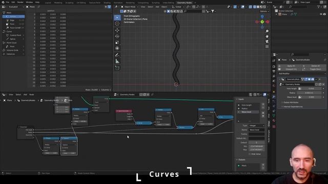 Procedural wire netting type 1/8 in Geometry nodes - Blender tutorial ENG смотреть онлайн