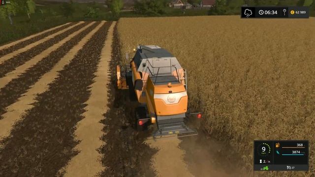 Farming Simulator 17 ➣ Колхоз им. Мичурина № 106. Сбор урожая Ячменя и перевозка на Пивной завод смотреть онлайн
