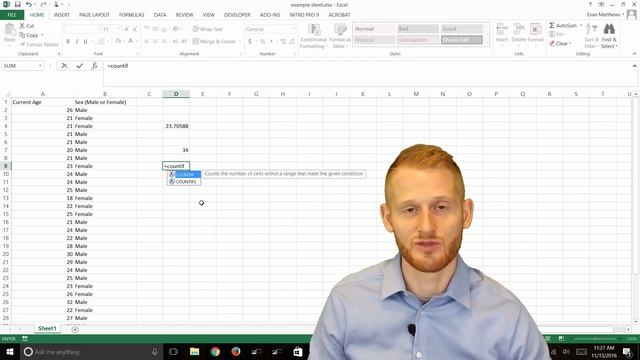 Counting Sample Size in Excel (UPDATED VERSION IN DESCRIPTION) смотреть онлайн