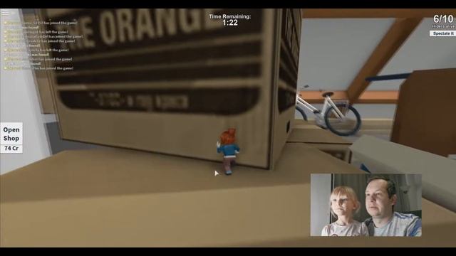 Roblox прятки играем с папой / Roblox hide and seek играем вместе смотреть онлайн