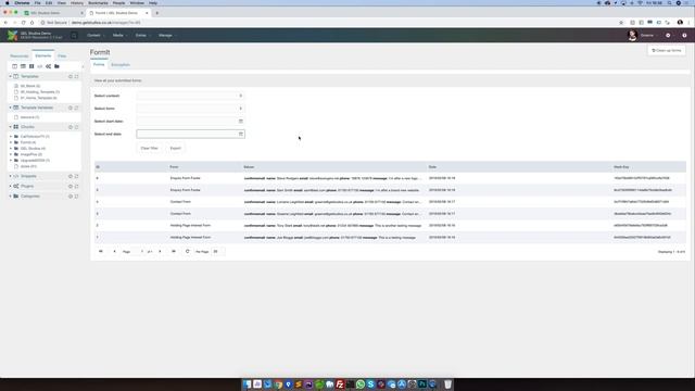 Viewing your submitted form data in the MODX CMS Manager смотреть онлайн