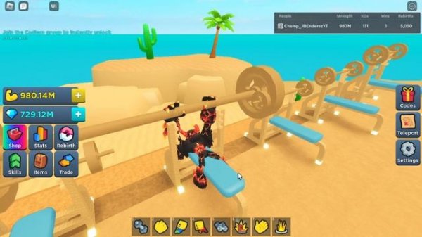 1 BILLION Strength! | ?Training Simulator | Roblox | JBEnderezYT