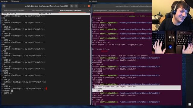 replay - advent of code day 09 (python + sqlite) 2020-12-08 смотреть онлайн