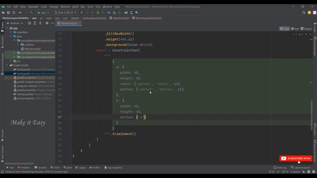 How to Use Motion Layout Visibility in Jetpack Compose | Android | Kotlin | Make it Easy смотреть онлайн