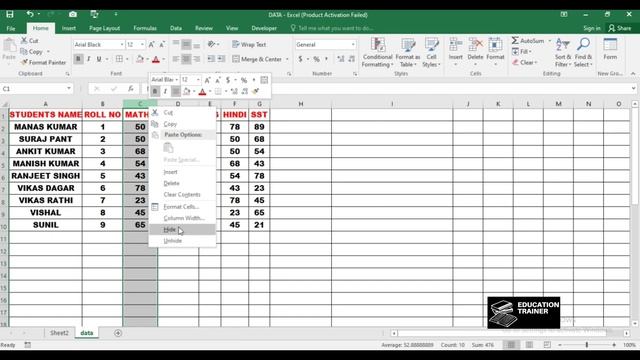 How to hide and unhide rows or columns in Excel смотреть онлайн