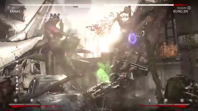Mortal Kombat X Ermac Combos Tutorial MKX смотреть онлайн