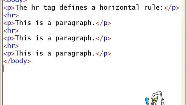 5 Program for Insert horizontal lines with the HTML смотреть онлайн