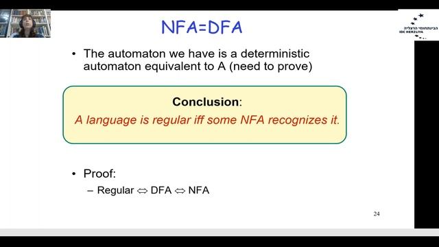 Automata English Lecture 4 dfa=nfa смотреть онлайн