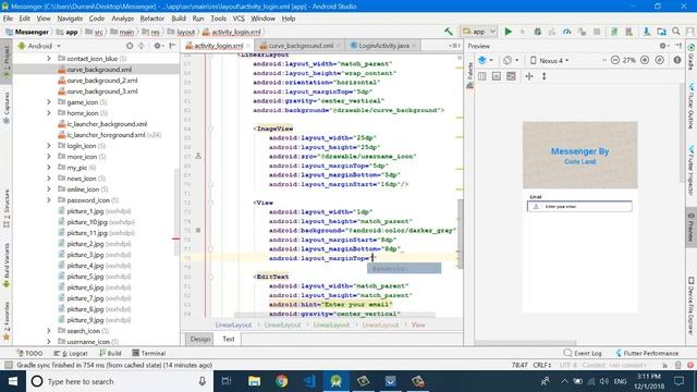 How To Create Facebook Messenger App In Android | Android Tutorials | Facebook Messenger | Part 9 смотреть онлайн