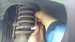 замена задних амортизаторов на Калине