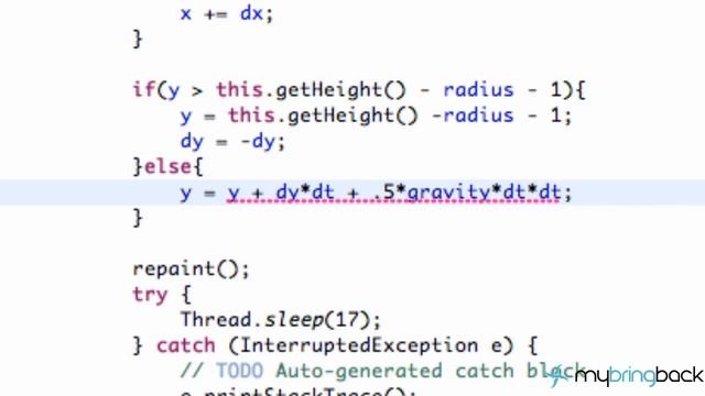 Learn Java 2.6 - Game Applet - Real Life Physics смотреть онлайн