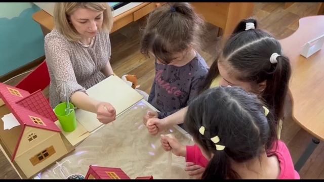 Видео-ролик подгруппового логопедического занятия 