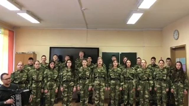 "Если хочешь быть военным", казачья военная песня. Школа 2089 г.Москва смотреть онлайн