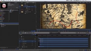 Анимация карты в Motion. Анимация траектории движения (анимация пути) на карте в Apple Motion 5.