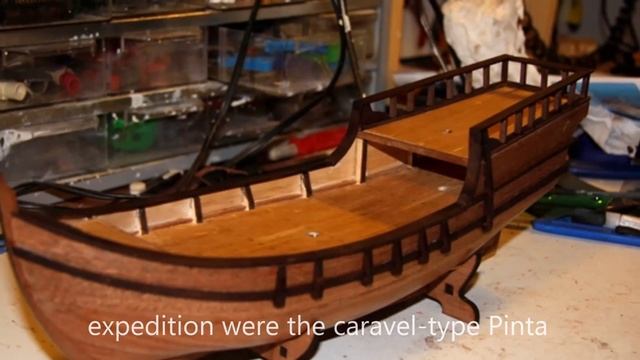 Model ship Construction - Nina - Ship Caravel - First voyage Christopher Columbus 1492 смотреть онлайн