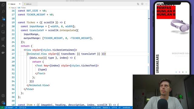 Advanced React Native FlatList animations with Animated API смотреть онлайн
