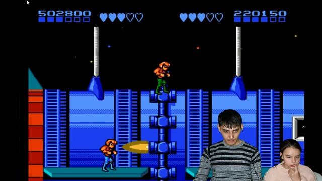 ПОЛНОЕ ПРОХОЖДЕНИЕ ИГРЫ БАТЛТОАДС И ДАБЛ ДРАГОН (battletoads and double dragon) НА ДЕНДИ!!! смотреть онлайн